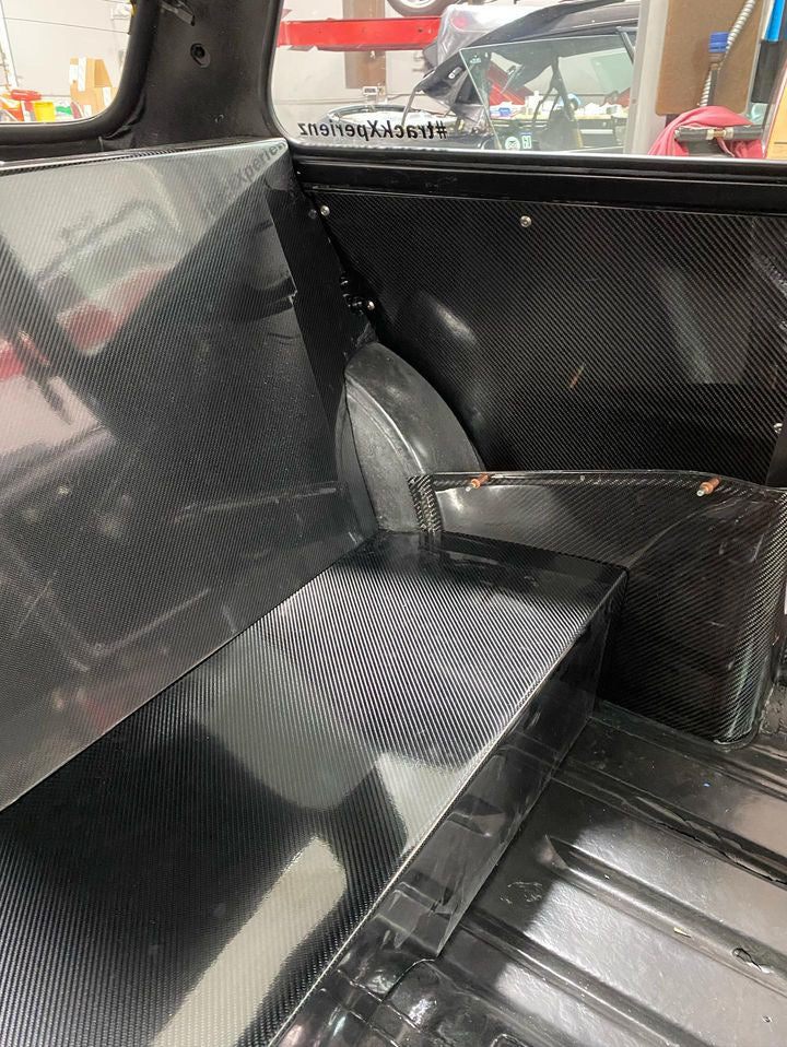Mini carbon rear seat delete