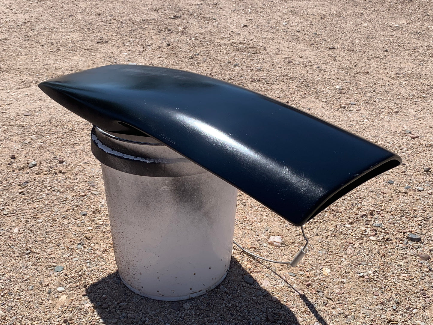 Fiberglass roof scoop