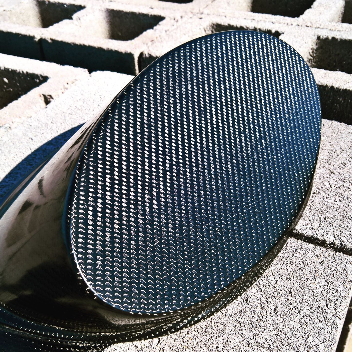 Carbon top dash rail and binnacle