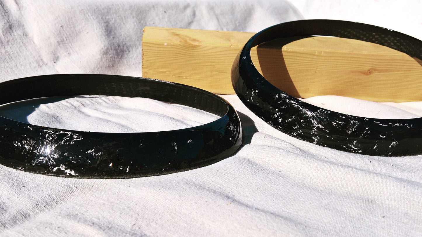 Carbon headlight rings and headlight air funnel