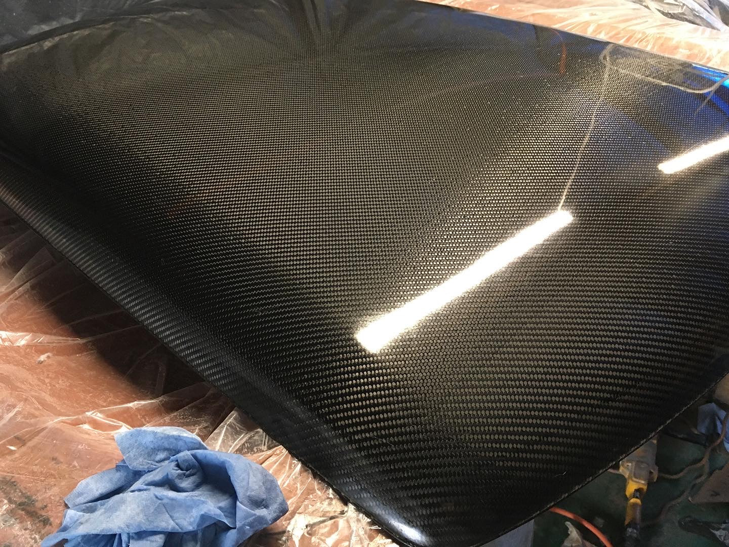 Carbon fiber replacement roof